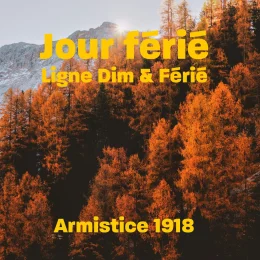 Jour Férié : Mardi 11 Novembre